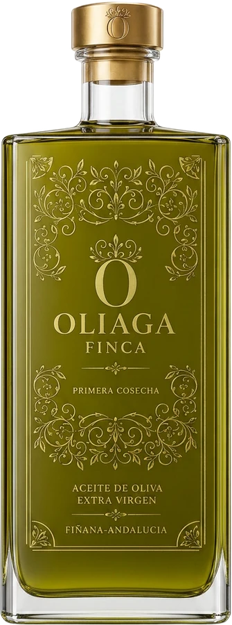 OLIAGA 500 ml bottle of Picual early harvest extra virgin olive oil